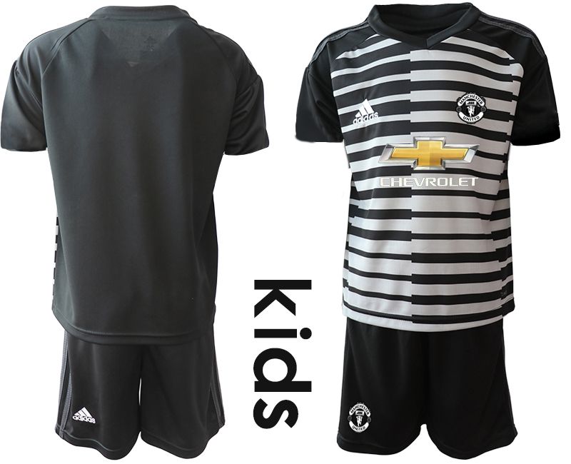 Youth 2020-2021 club Manchester United black goalkeeper Soccer Jerseys->manchester united jersey->Soccer Club Jersey